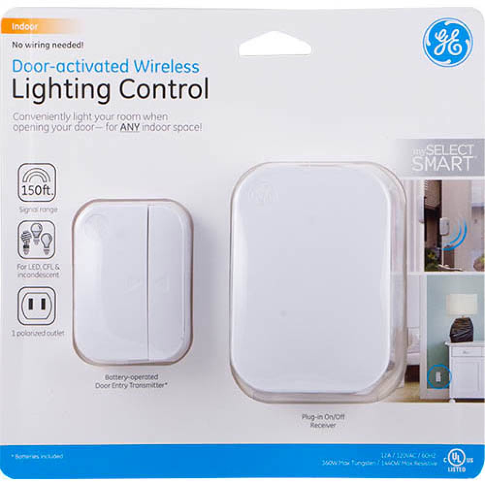 GE mySelectSmart Light Sensing Wireless Lighting Control, White